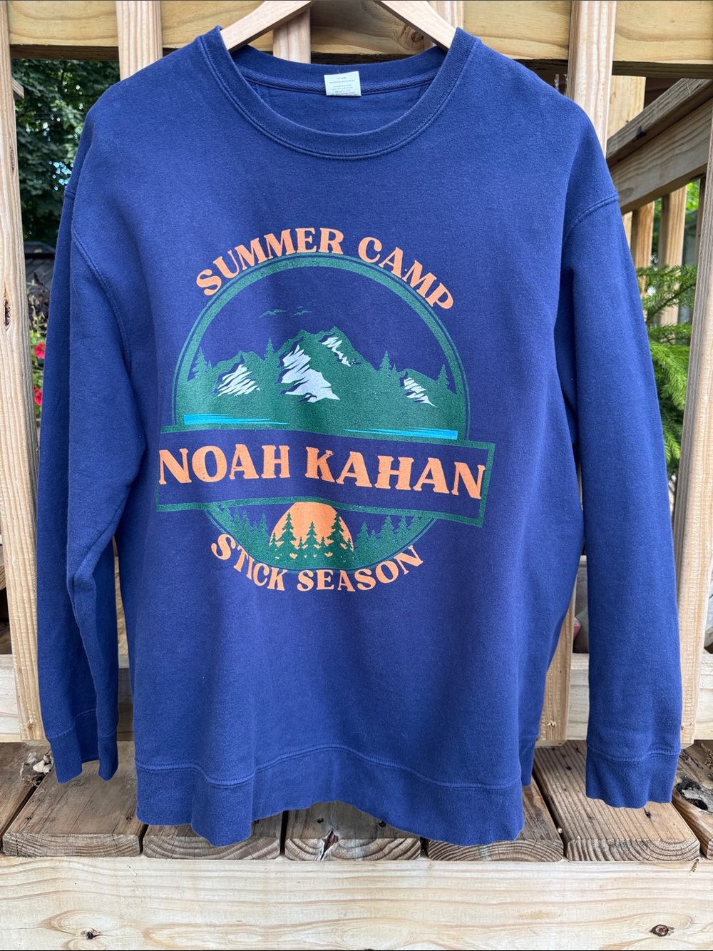 Noah Kahan Summer Camp Navy Graphic Sweatshirt